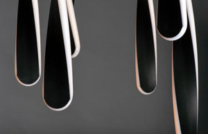 Pirouette 16' 5 Light Multi-Light Pendant in Black