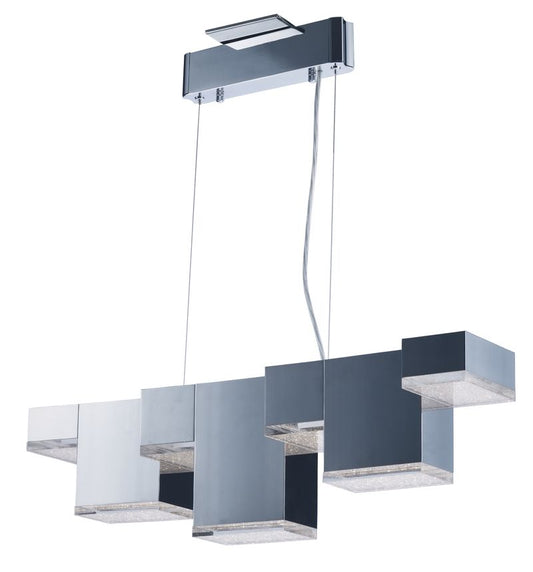 Pizzazz 12.25" 7 Light Multi-Light Pendant in Polished Chrome