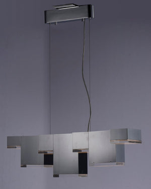 Pizzazz 12.25' 7 Light Multi-Light Pendant in Polished Chrome