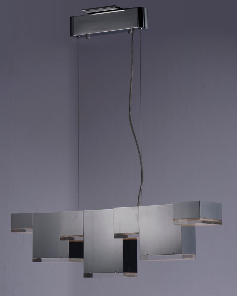 Pizzazz 12.25' 7 Light Multi-Light Pendant in Polished Chrome