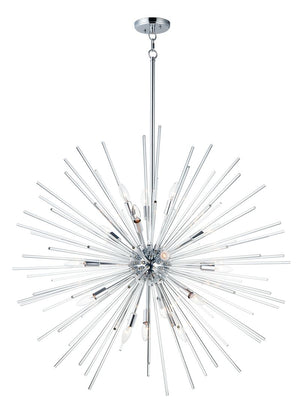 Polaris 40' 16 Light Chandelier in Polished Chrome