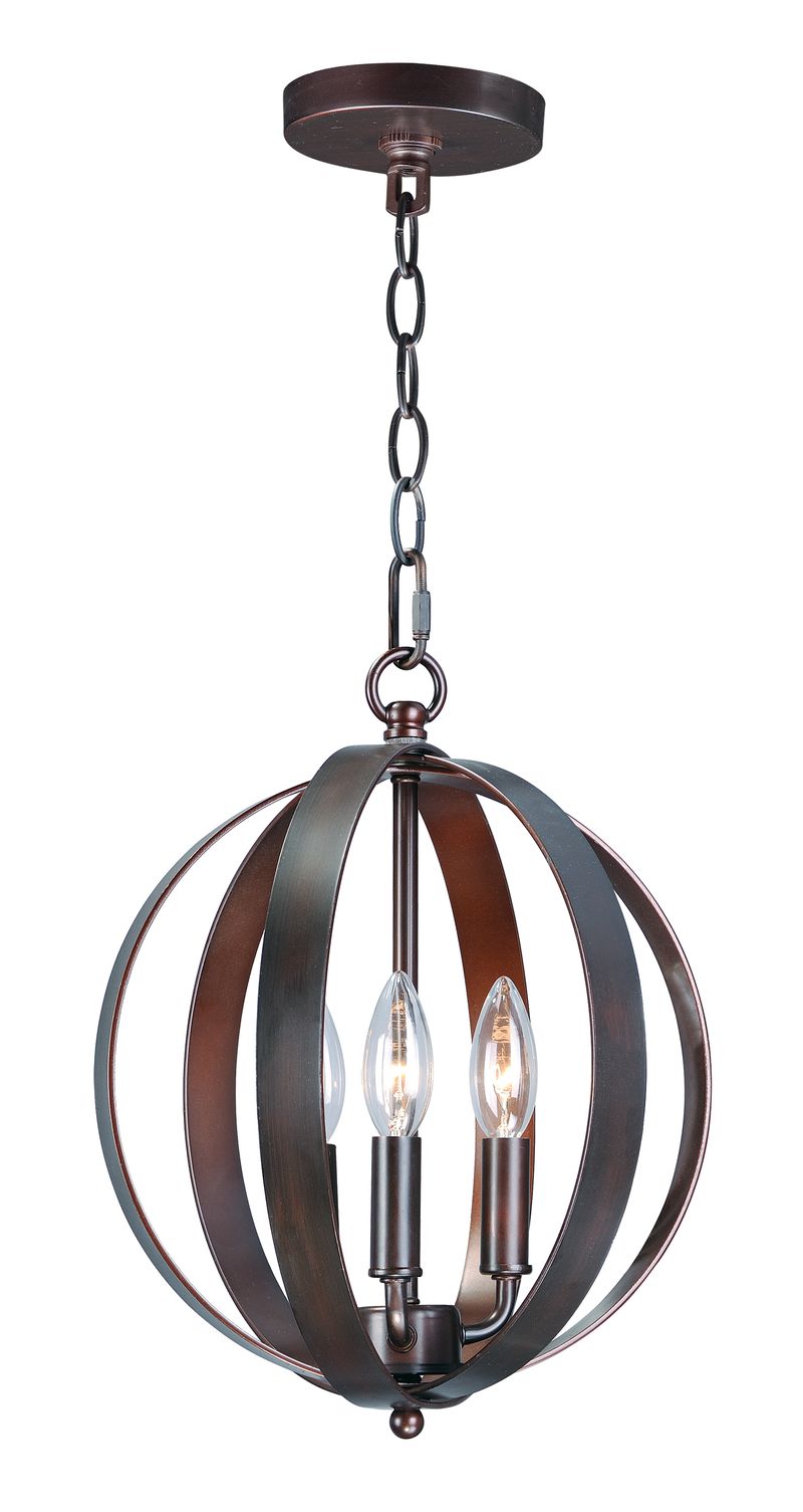 Provident 12' 3 Light Single Pendant in Oil Rubbed Bronze
