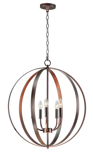Provident 24' 5 Light Single Pendant in Oil Rubbed Bronze
