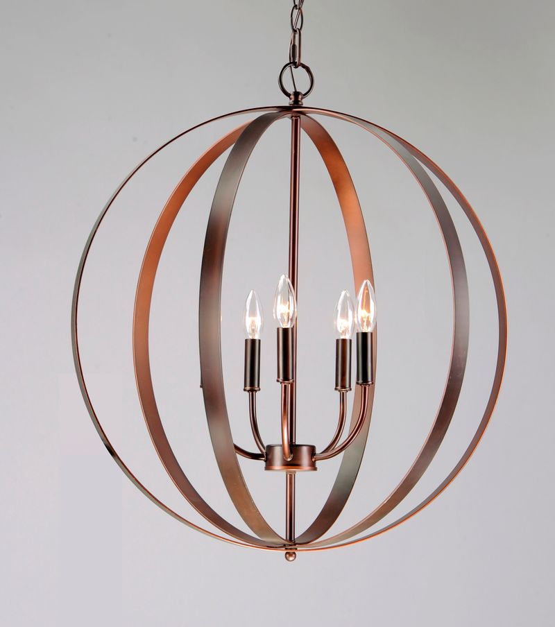 Provident 24' 5 Light Single Pendant in Oil Rubbed Bronze