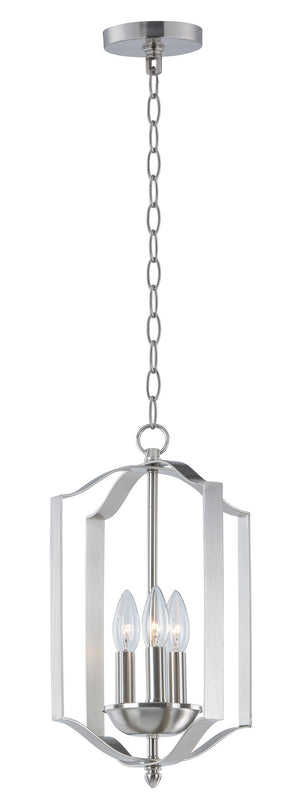 Provident 10' 3 Light Single Pendant in Satin Nickel