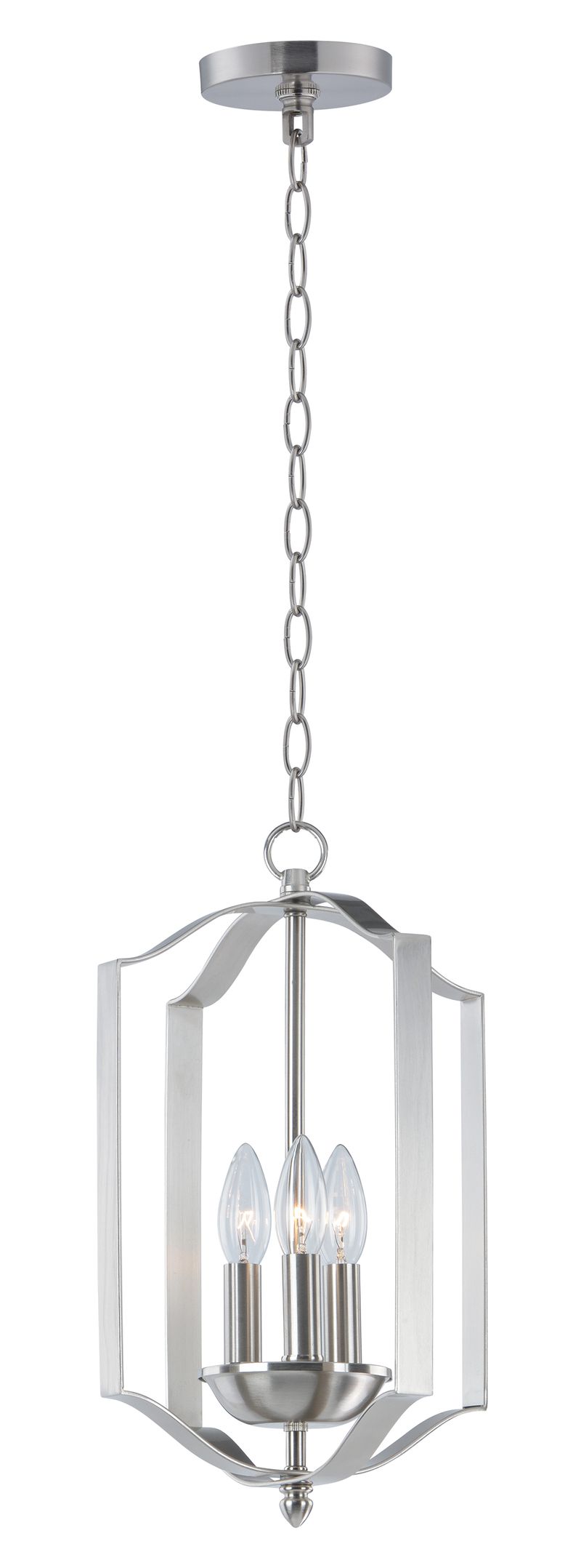 Provident 10' 3 Light Single Pendant in Satin Nickel