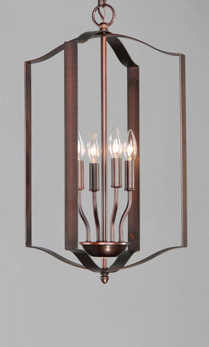 Provident 15' 4 Light Single Pendant in Oil Rubbed Bronze
