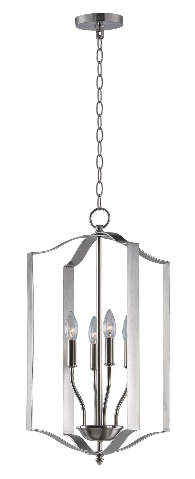 Provident 15' 4 Light Single Pendant in Satin Nickel