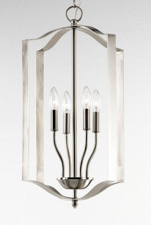 Provident 15' 4 Light Single Pendant in Satin Nickel
