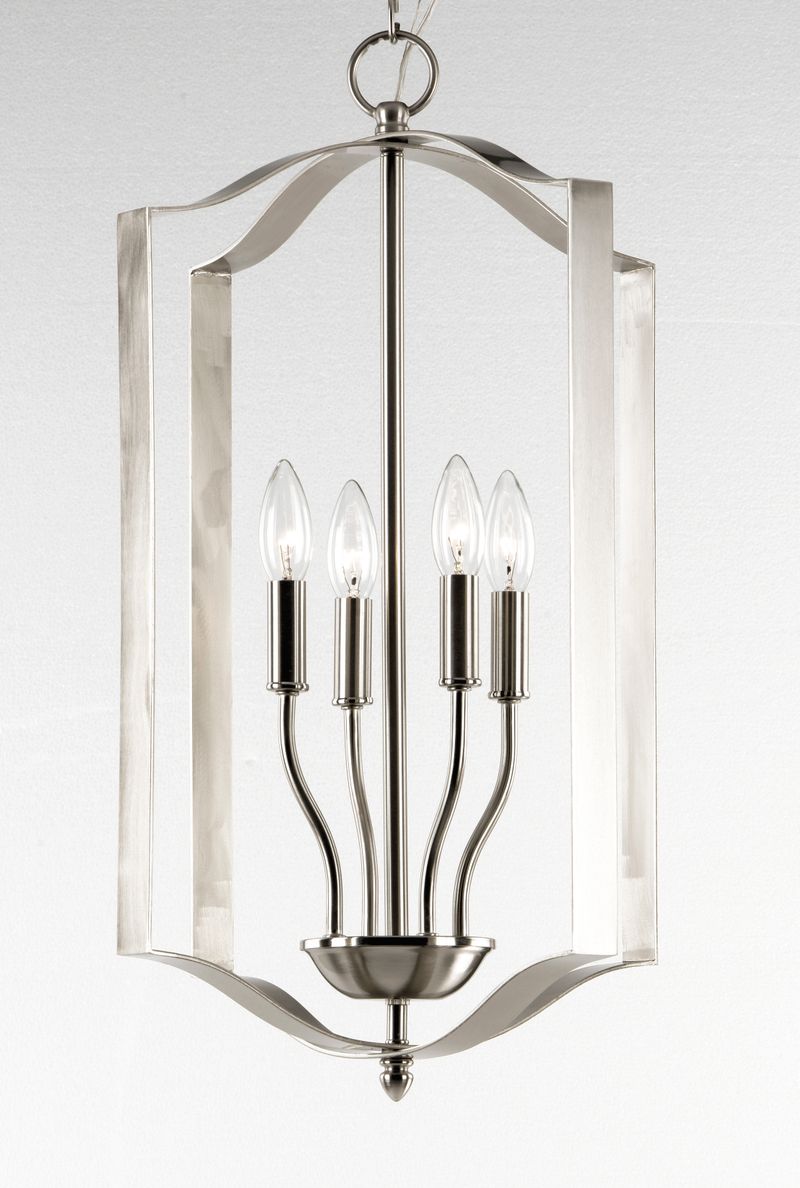 Provident 15' 4 Light Single Pendant in Satin Nickel