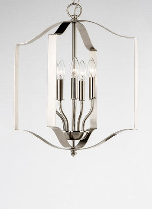 Provident 18' 5 Light Single Pendant in Satin Nickel