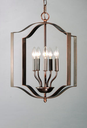 Provident 18' 5 Light Single Pendant in Oil Rubbed Bronze