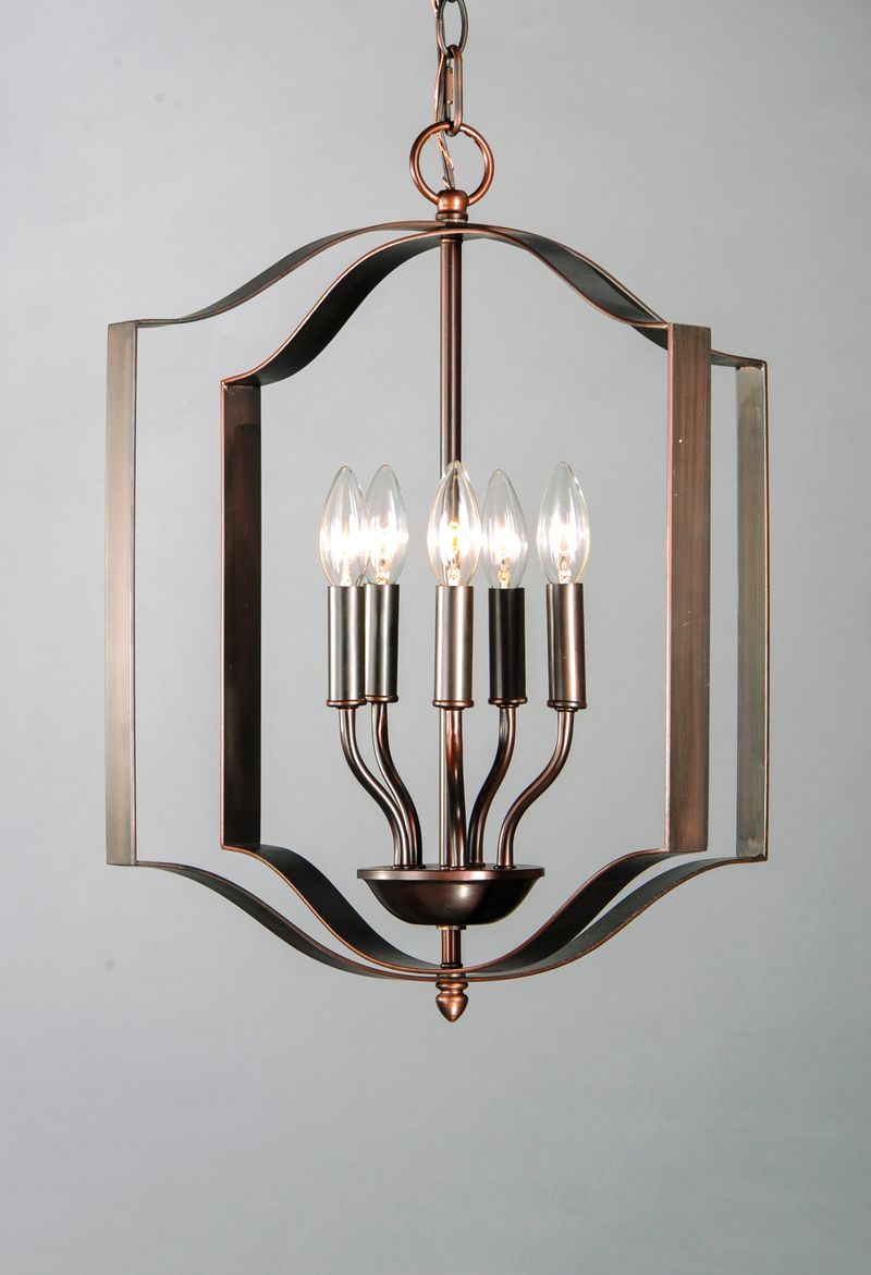 Provident 18' 5 Light Single Pendant in Oil Rubbed Bronze