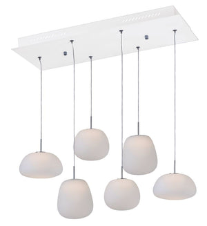 Puffs 11.8' Single Light Multi-Light Pendant in White