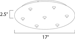 RapidJack 17' Pendant Accessory in Polished Chrome