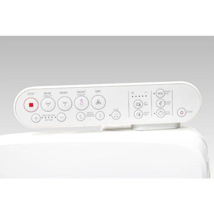 Alpha GX Wave Elongated Bidet Seat in White
