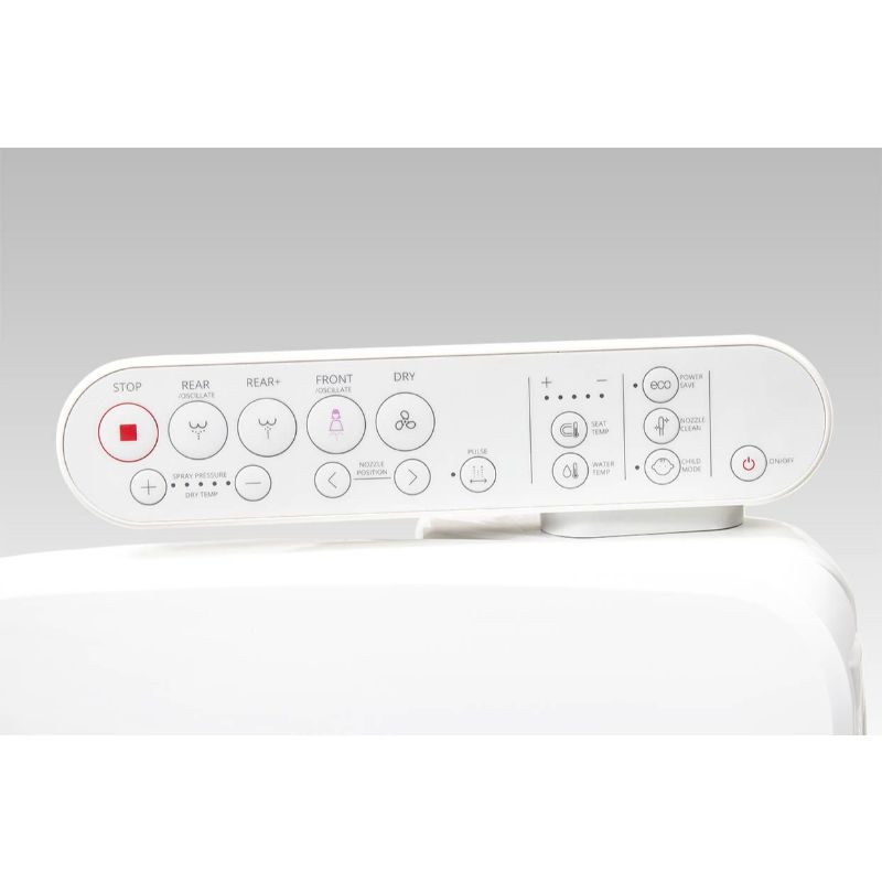 Alpha GX Wave Round Bidet Seat in White