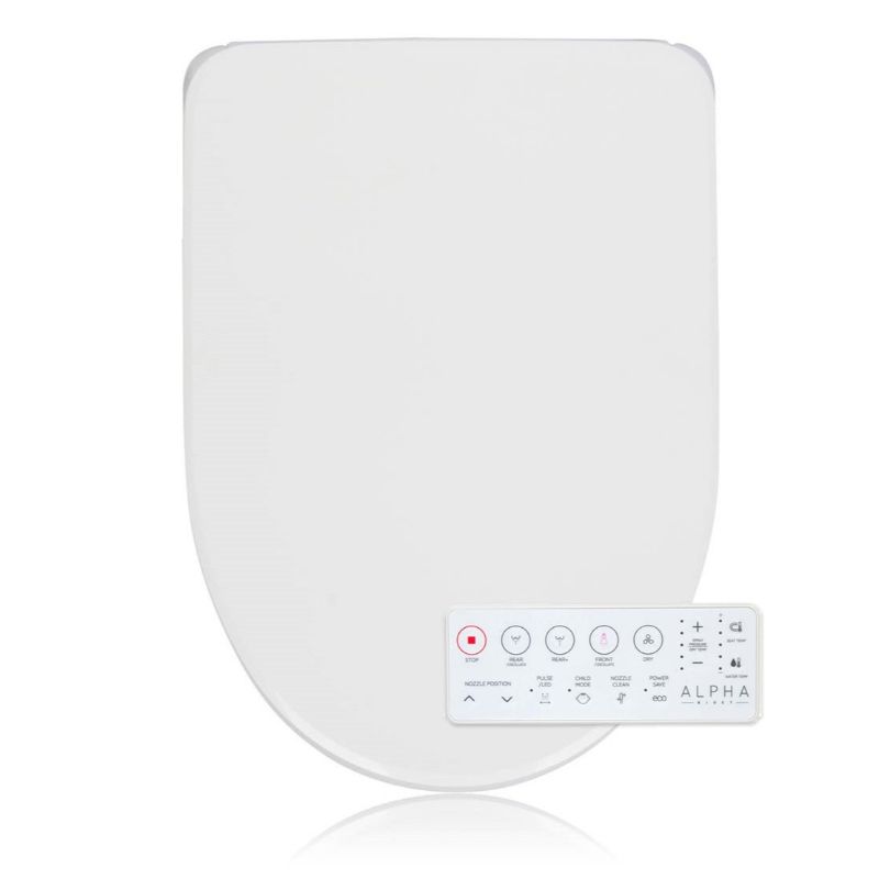 Alpha GXR Wave Round Bidet Seat in White