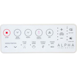 Alpha GXR Wave Round Bidet Seat in White