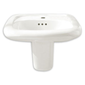 Murro 17.75' Vitreous China Wall Mount Bathroom Sink in White