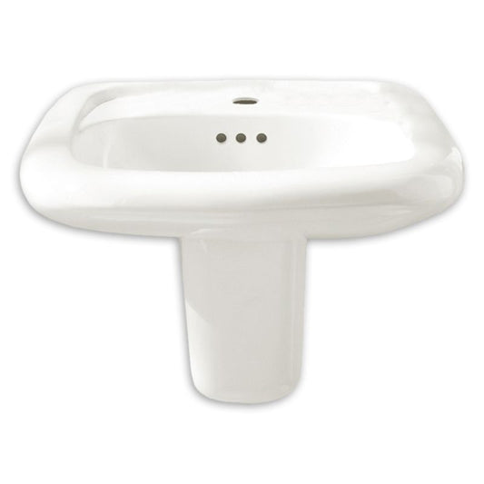 Murro 17.75" Vitreous China Wall Mount Bathroom Sink in White