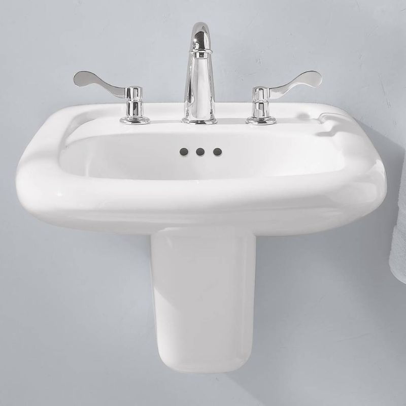 Murro 17.75' Vitreous China Wall Mount Bathroom Sink in White