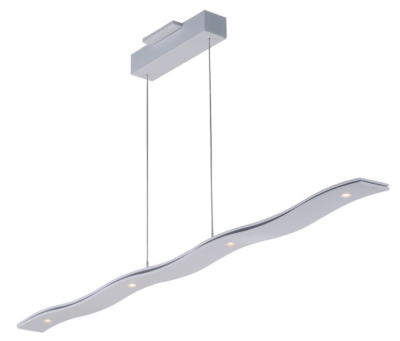 Roller 51.25' Single Light Linear Pendant in Matte White