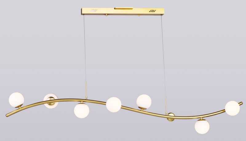 Rover 9.5' 8 Light Linear Pendant in Metallic Gold
