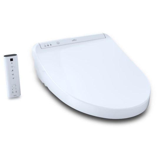 Washlet K300 Elongated Electronic Bidet Seat in Cotton White with EWATER+