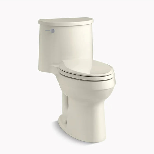 Adair Elongated 1.28 gpf One-Piece Toilet in Biscuit