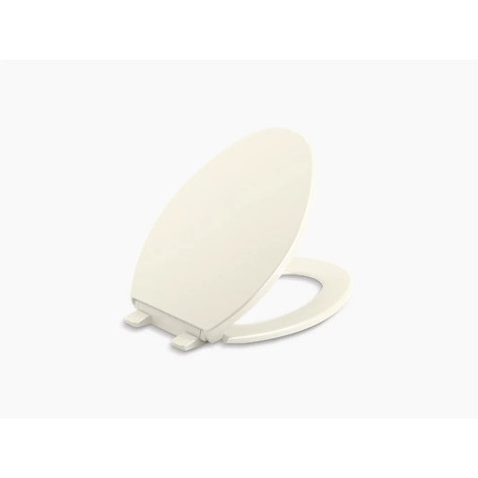 Brevia Elongated Slow-Close Toilet Seat in Biscuit