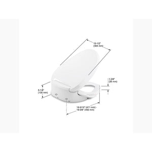 C3-155 Elongated Electronic Bidet Seat in Biscuit
