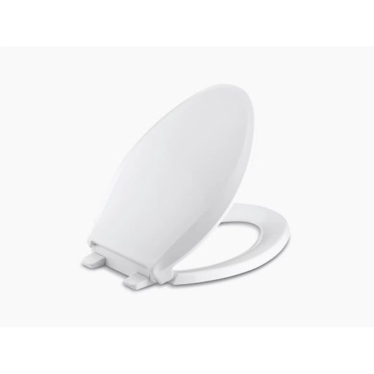 Cachet Elongated Slow-Close Toilet Seat with Quick-Release in White