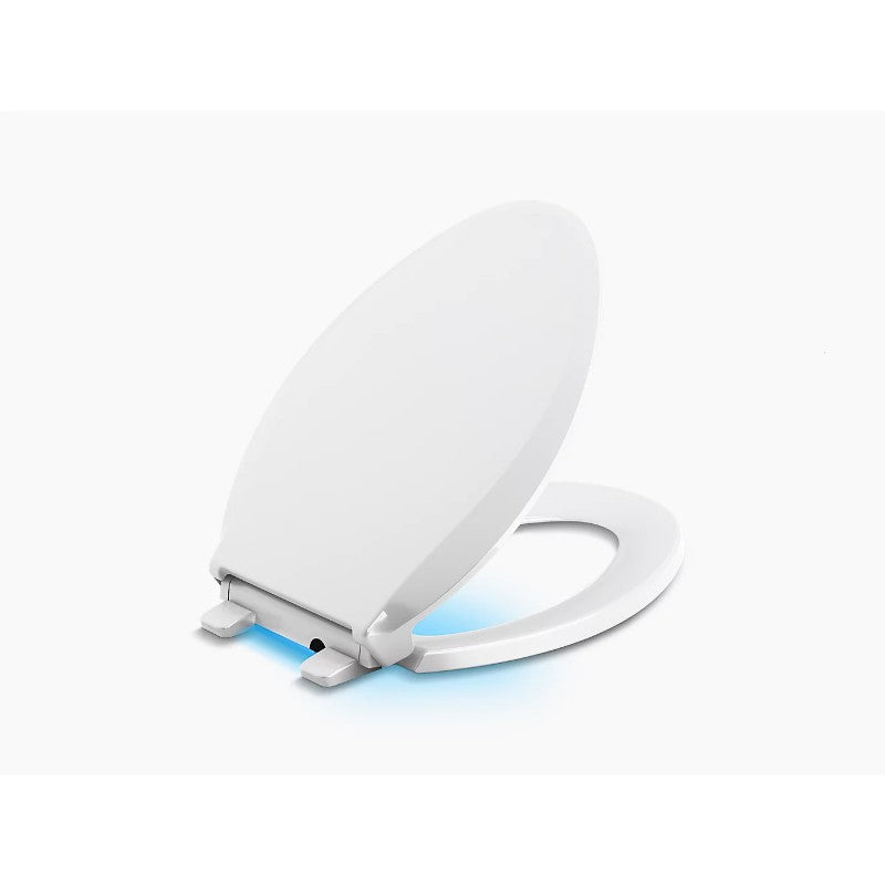 Kohler Cachet Nightlight Elongated Slow-Close Toilet Seat in White -  75796-0 – Vevano