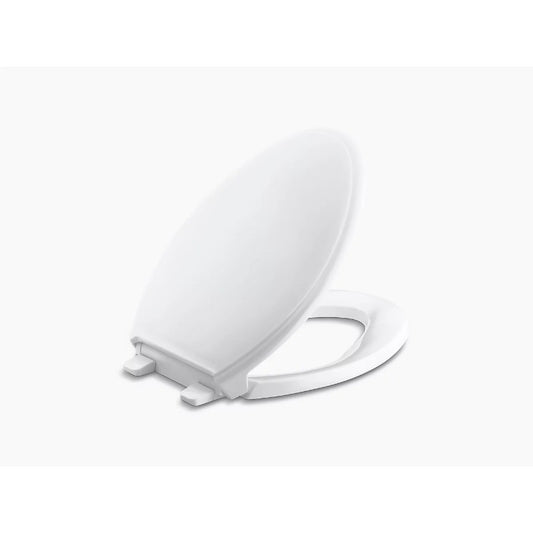 Glenbury Elongated Slow-Close Toilet Seat in White