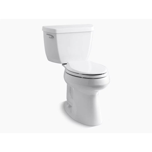 Highline Classic Elongated 1.28 gpf Two-Piece Toilet in White -10" Rough-In