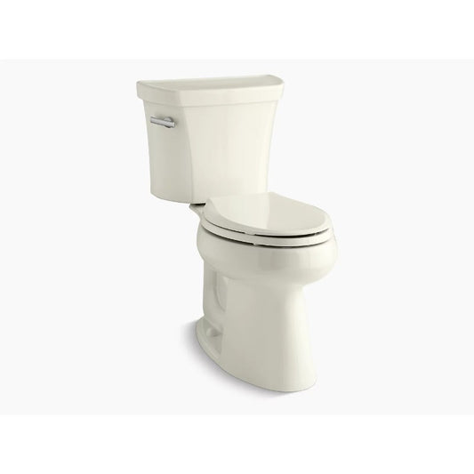 Highline Elongated 1.28 gpf Two-Piece Toilet in Biscuit -10" Rough-In
