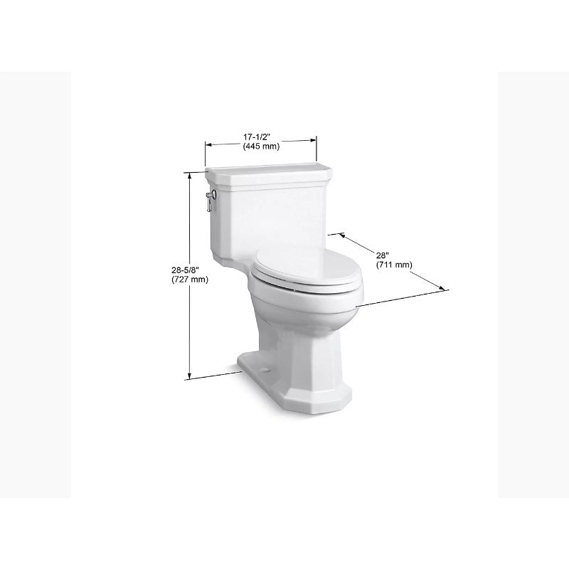 Kathryn Elongated 1.28 gpf One-Piece Toilet in Biscuit