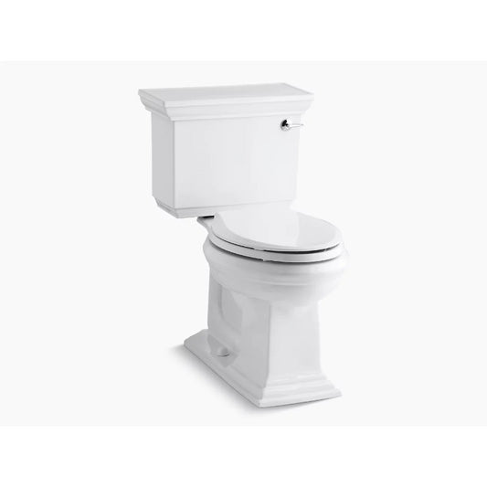 Memoirs Stately Elongated 1.28 gpf Right Hand Trip Lever Two-Piece Toilet in White