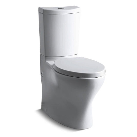 Persuade Curv Elongated 1.0 gpf & 1.6 gpf Dual-Flush Two-Piece Toilet in White