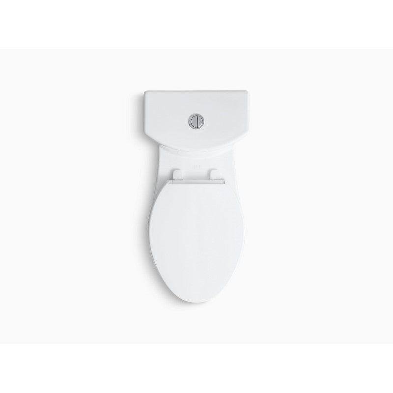 Persuade Curv Elongated 1.0 gpf & 1.6 gpf Dual-Flush Two-Piece Toilet in White