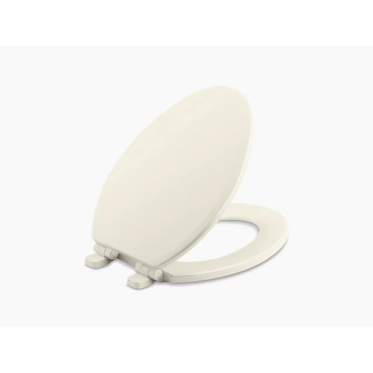 Ridgewood Elongated Slow-Close Toilet Seat in Biscuit