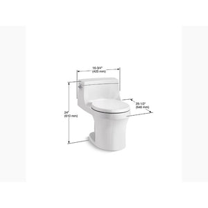 San Souci Round 1.28 gpf One-Piece Toilet in Biscuit