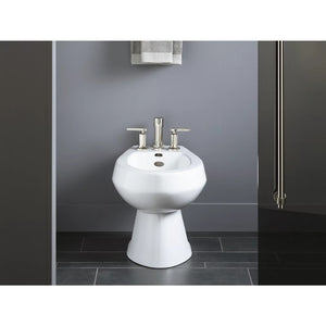 San Tropez Deck Mount Bidet Vertical-Spray Bidet in White