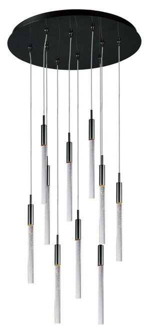 Scepter 15.5' 10 Light Multi-Light Pendant in Black Chrome