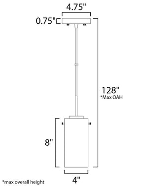 Scope 4.5' Single Light Mini-Pendant in Polished Chrome
