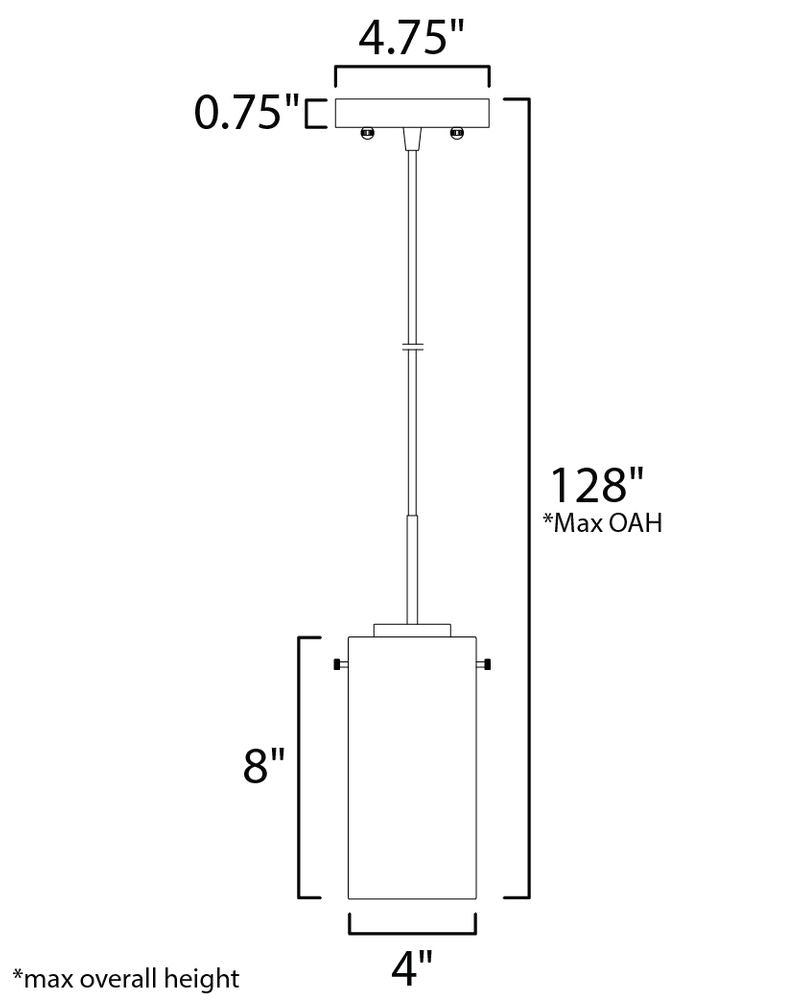 Scope 4.5' Single Light Mini-Pendant in Polished Chrome