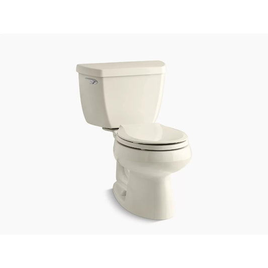 Wellworth Classic Round 1.28 gpf Two-Piece Toilet in Almond