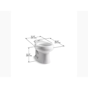 Wellworth Round Toilet Bowl in White