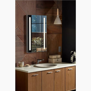 Verdera Mirrored Single Door Lighted Medicine Cabinet (20' x 30' x 5.19')